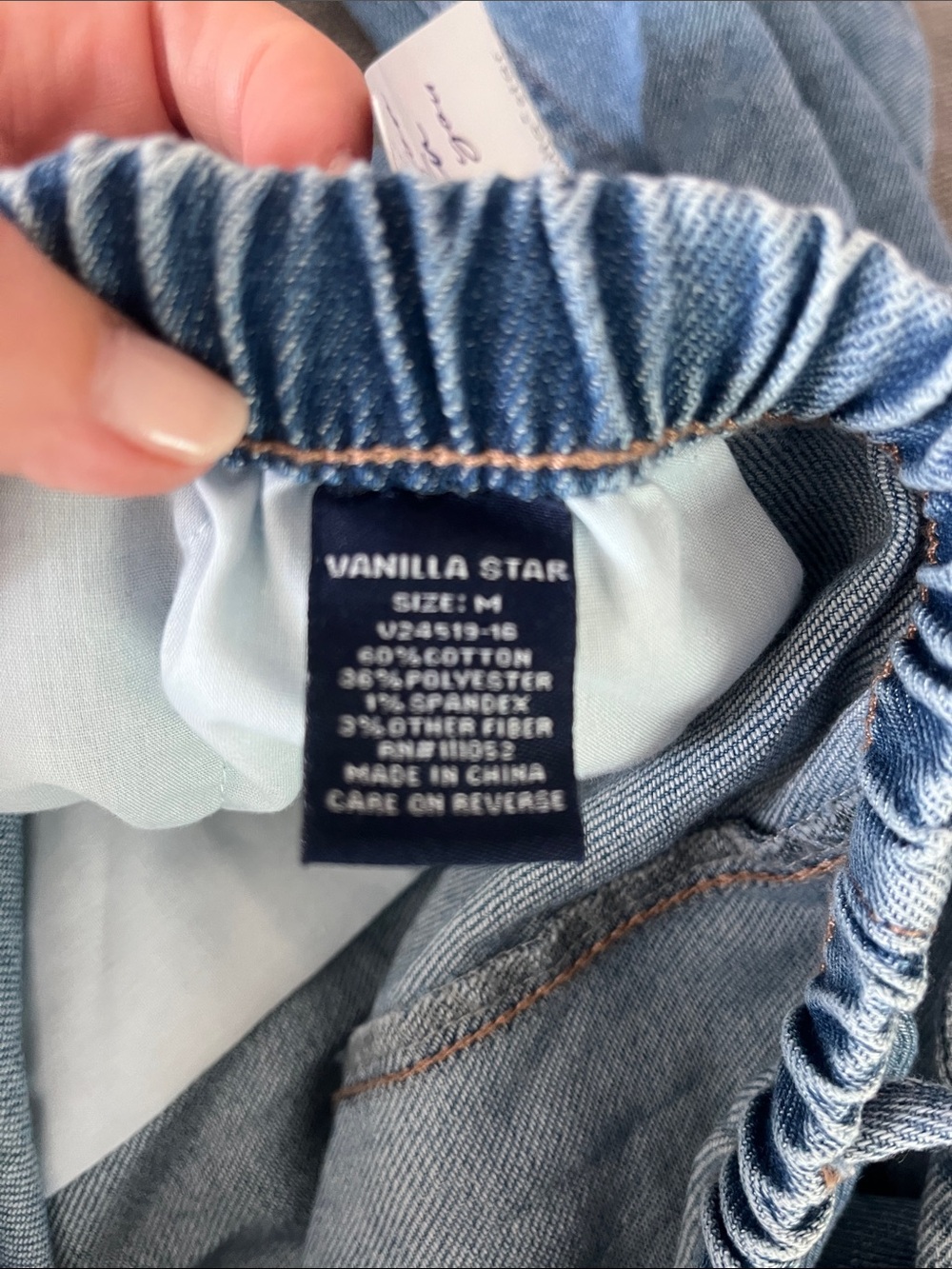 Vanilla Star Light Wash Blue Wide Leg Jeans - Picture 7 of 7